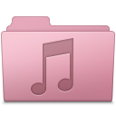 Music Folder Sakura Icon 128x128 png